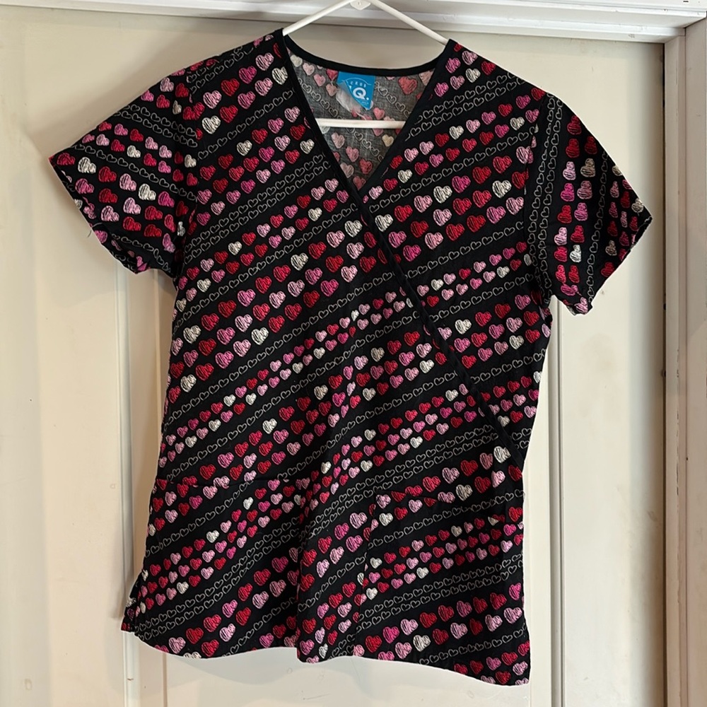 Scrub H.Q. Women’s XS Heart Scrub Top